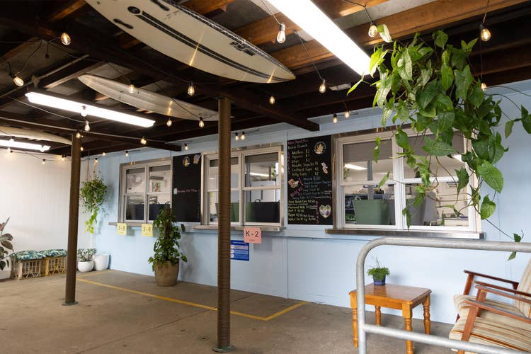 Canteen window and ordering space.